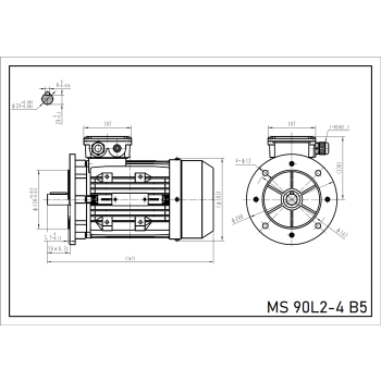 Silnik elektryczny 2,2kW 1400 obr/min. 90 B5